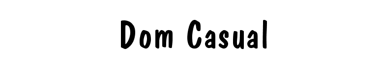 dom casual font free download mac