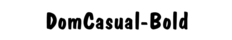 DomCasual-Bold font preview