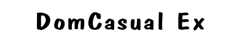 DomCasual Ex font preview
