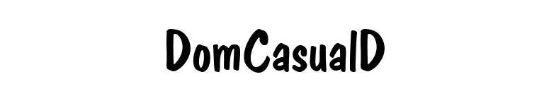 DomCasualD font preview