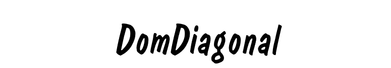 DomDiagonal font preview