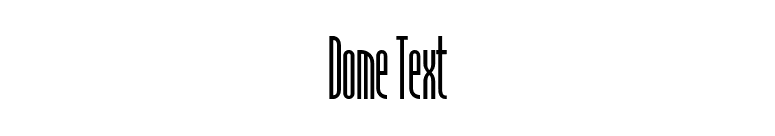 Dome Text font preview