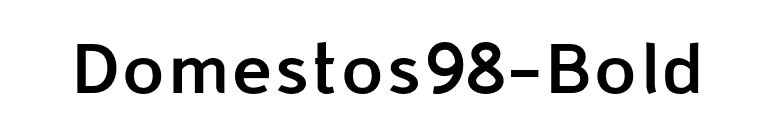 Domestos98-Bold font preview