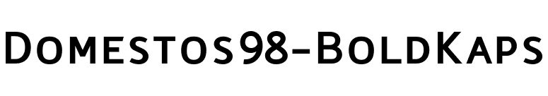 Domestos98-BoldKaps font preview