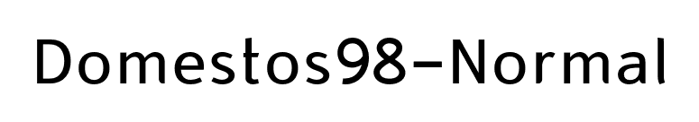 Domestos98-Normal font preview