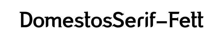 DomestosSerif-Fett font preview