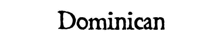 Dominican font preview