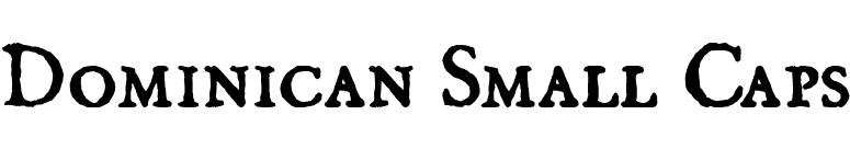 Dominican Small Caps font preview