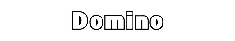 Domino font preview