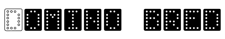 Domino bred font preview