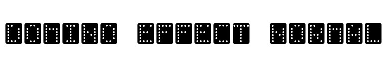 Domino-Effect-Normal font preview