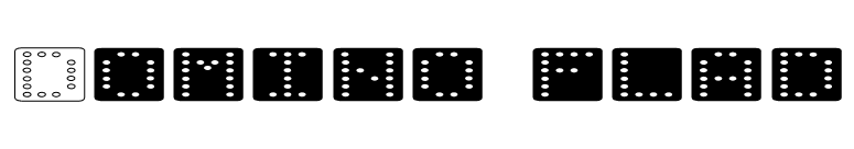 Domino flad font preview