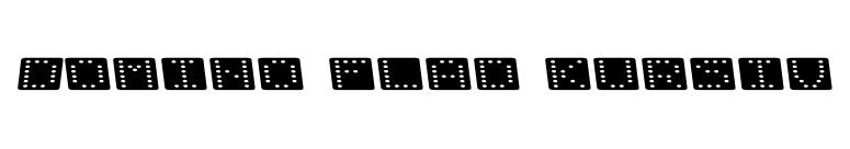 Domino flad kursiv font preview