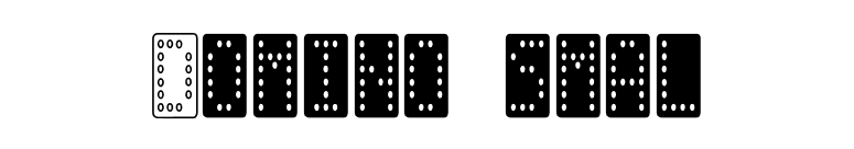 Domino smal font preview