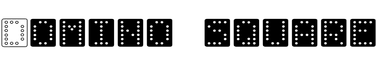 Domino square font preview