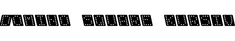 Domino square kursiv font preview