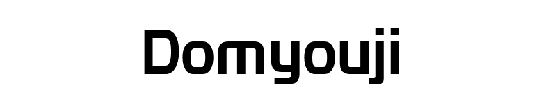 Domyouji font preview