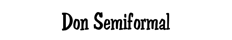 Don Semiformal font preview