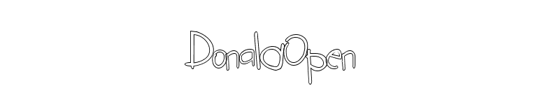 DonaldOpen font preview