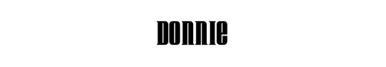 Donnie font preview