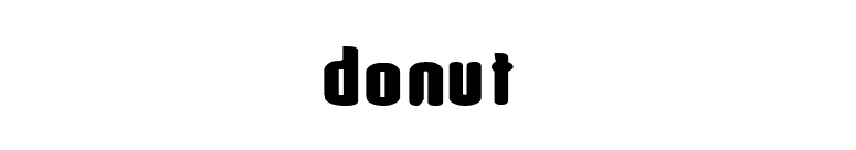 Donut font preview