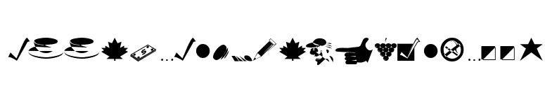 DoodleDingbatsFiveSSK font preview