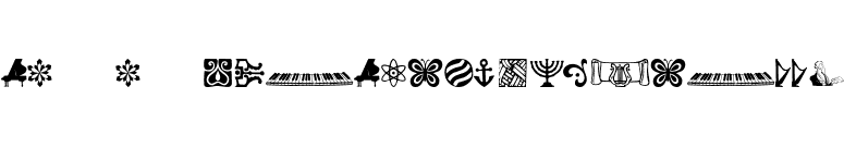 DoodleDingbatsOneSSK font preview