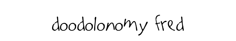 Doodolonomy Fred font preview