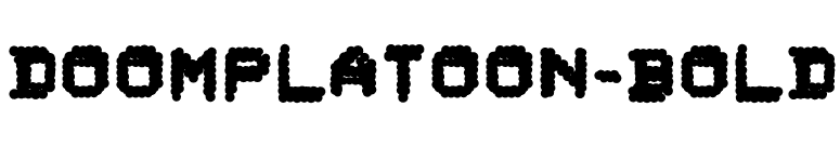 DoomPlatoon-Bold font preview