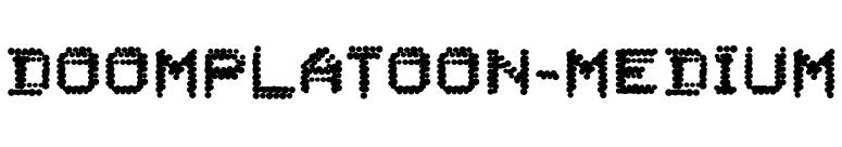 DoomPlatoon-Medium font preview
