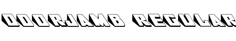 DoorJamb Regular font preview