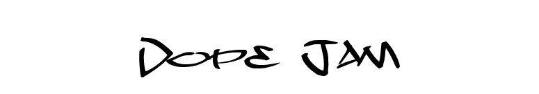 Dope Jam font preview