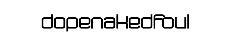 dopenakedfoul font preview
