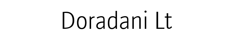 Doradani Lt font preview