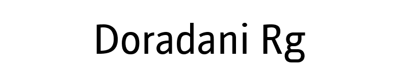 Doradani Rg font preview