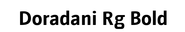 Doradani Rg Bold font preview