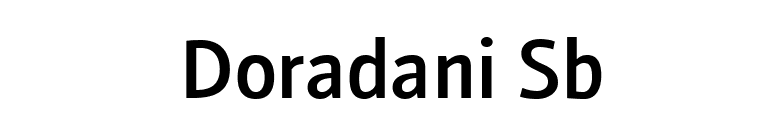 Doradani Sb font preview