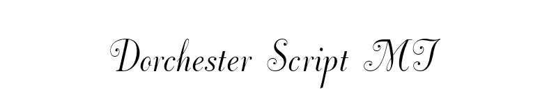 Dorchester Script MT font preview