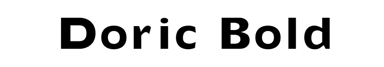 Doric Bold font preview