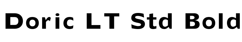 Doric LT Std Bold font preview