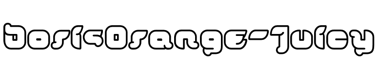 DorisOrange-Juicy font preview