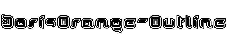 DorisOrange-Outline font preview