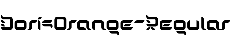 DorisOrange-Regular font preview