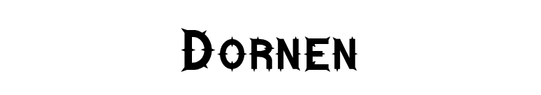 Dornen font preview