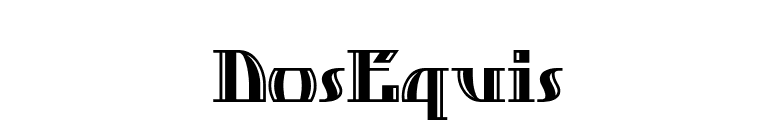DosEquis font preview