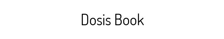 Dosis Book font preview