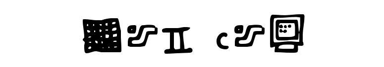 Dot Com font preview