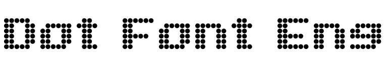 Dot Font Eng font preview