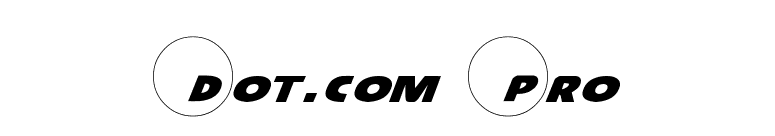 Dot.com Pro font preview