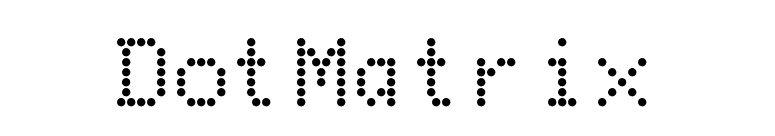DotMatrix font preview